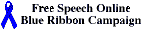 Logotipo Blue Ribbon Online Free Speech Campaign